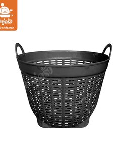 เข่งพลาสติกดำ เบอร์ 6 K-1003-B