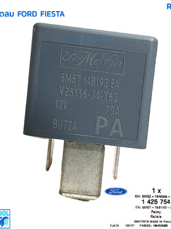 รีเลย์พัดลม ฟอร์ด เฟียสต้า แท้เบิกห้าง RLY0013 FORD 1-425-754 RELAY FORD FIESTA แท้ศูนย์