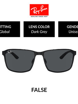 แว่นกันแดด Ray-Ban RB3721 186/87 SIZE59 FALSE DARK GREY