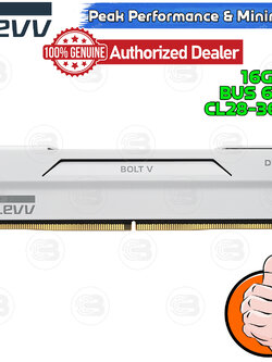 [CoolBlasterThai] KLEVV BOLT V Pure White 32GB (16GBx2) DDR5-6000 CL28-36-36 (LT-Warranty)