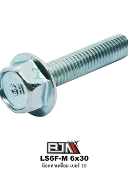LS6F-M 6x30 น็อตหกเหลี่ยมเบอร์ 10 ( 1 ถุงมี 50 ตัว )