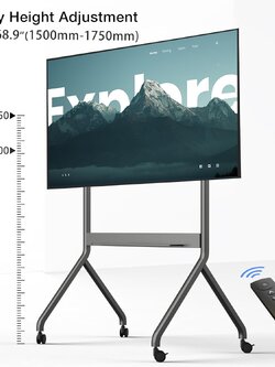 MLS-12600 Premium ขาตั้งทีวี,จอ Interactive, Digital Signage ปรับขึ้น-ลงด้วยมอเตอร์ไฟฟ้าแบบแกนคู่ ( Dual Shaft Motor) สำหรับจอภาพขนาด 80"-110" *ปรับก้ม-เงยไม่ได้, Max VESA 1200x600 mm., Weight Capacity 90.9 Kg. (*ไม่รวมจอ)