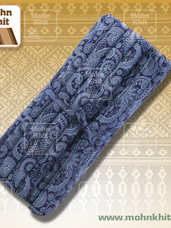 ที่นอนระนาดผ้าฝ้ายพื้นเมืองสีกรมท่า 100x200 Cm Thai Roll Up Floor Beds Mattress Kapok100%