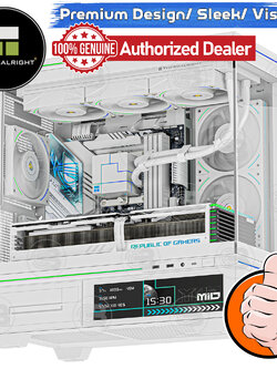 [CoolBlasterThai] Thermalright TL-M10 VISION Mid-Tower Temered Glass PC Case White ประกัน 1 ปี