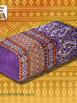 หมอนหนุนผ้าพิมพ์ทอง, ของรับไหว้ ,The original Khit Rectangle health Pillow Thai Bolster Lumber 33x15x10 cm