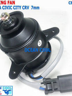 มอเตอร์ พัดลม ระบายความร้อน ฮอนด้า ซิตี้ 1996, ซีวิค ทรงกระบอก แกน7มม CF0119 COOLING FAN HONDA CIVIC CITY CRV พัดลม แผง หม้อน้ำ 7mm