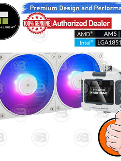 [CoolBlasterThai] Thermalright FROZEN WARFRAME 240 WHITE ARGB AIO Liquid CPU Cooler (AM5/LGA1851 Ready) ประกัน 5 ปี