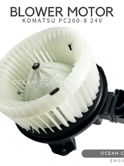 โบลเวอร์ โคมัตสุ PC200-8 24 โวลต์ BW0116 BLOWER MOTOR KOMATSU PC200-8 24V มอเตอร์พัดลมแอร์ โบเวอร์ แม็คโคร ฮิตาชิ โกเบลโก้ มาร์ค 8