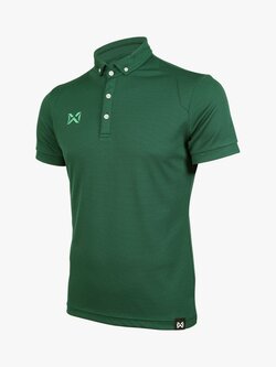POLO SPORT WARRIX ( วอริกซ์ ) WA-3315N เสื้อโปโลสปอร์ต เสื้อคอกปก สีเขียวเข้ม