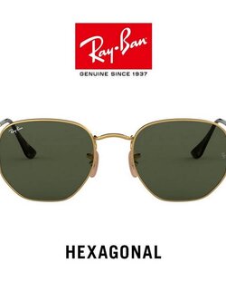 RayBan RB3548N 001 HEXAGONAL