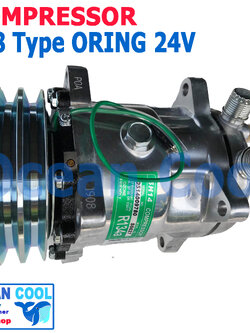 คอมเพรสเซอร์ 508 24V COM0070 โอริง ร่องวีคู่ ท่อแอร์เกลียวโอริง Compressor 508 24V Oring คอมแอร์รถยนต์ คอมแอร์ คอมเพลสเซอร์ คอม อะไหล่ แอร์ รถยนต์