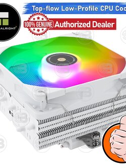 Thermalright SI-100 WHITE ARGB Low-Profile CPU Cooler with 6 Heatpipes ประกัน 6 ปี