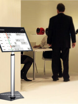ขาตั้งจอคอม No.S04 Digital Signage Stand,จอมอนิเตอร์ Touch screen สำหรับจอขนาด 13"-21" (ไม่รวมจอ)