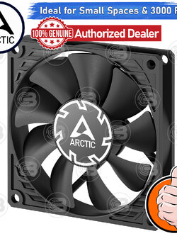 [CoolBlasterThai] ARCTIC P8 Slim PWM PST BLACK (size 80 mm.) PC Fan Case ประกัน 6 ปี