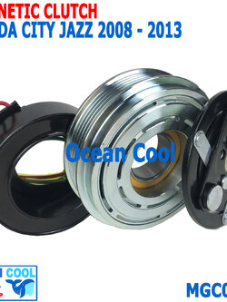 คลัชคอมแอร์ ฮอนด้า ซิตี้ , แจ๊ส 2008 - 2013 MGC0055 ลูกปืนมู่เล่ NSK แท้ Compressor Clutch Honda City JAZZ ชุดหน้าคลัชคอมแอร์ อะไหล่ แอร์ รถยนต์ โฉม GE 2009 2010 2011 2012 2551 ถึง 2556