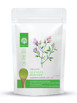 ผงอัลฟัลฟ่า เข้มข้น10x Organic Alfafa Powder ยี่ห้อ Feaga Life 200 กรัม