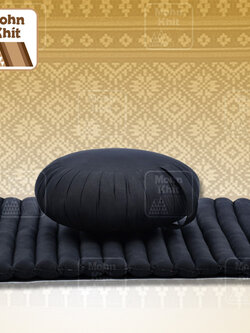 Set หมอนกลมเสื่อระนาดผ้าสีพื้นโยคะ//Dimension round Zafu seat pillow Mattress 69 x 78 x 4.5 cm