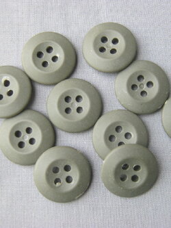 กระดุมสำหรับซ่อมชุดทหาร 19 MM สีเขียว