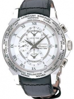 นาฬิกาผู้ชาย Seiko Premier สายหนังแท้ รุ่น SPL011P1