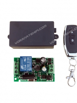 WRR-01; 1channel 433MHz Wireless Remote Relay Switch AC 250 Volts 2,200 Watts Max.