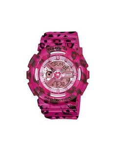 Casio Baby-G Leopard Pattern Ladies Watch รุ่น BA-110LP-4ADR - Pink