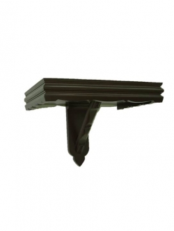 หิ้งพระลายบัวแบบขาเดียว สีโอ๊ค (ขนาดเริ่มต้นที่ 13-20 นิ้ว)