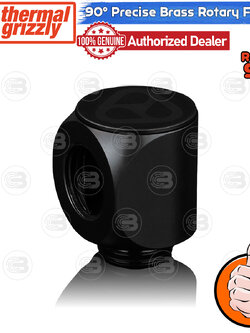 [CoolBlasterThai] Thermal Grizzly DeltaMate Rotary 90° Fittings Black Machined Brass