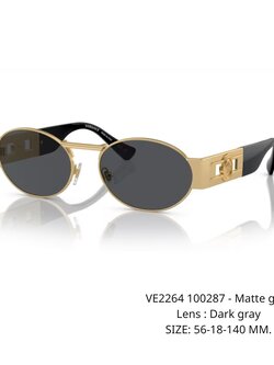 แว่นกันแดด VERSACE VE2264 100287 SIZE 56 MM.