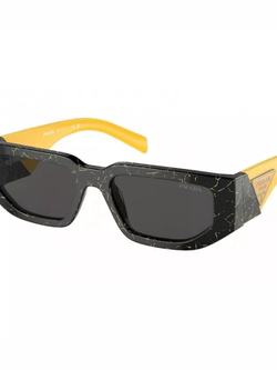 แว่นกันแดด Prada PR 09ZSF 19D5S0 - Black yellow marble S.55