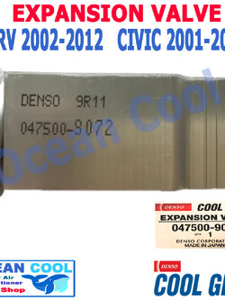 วาล์ว บล็อก ฮอนด้า ซีอาร์วี 2002 - 2011 , ซีวิต 2001 - 2011 EV0001 Cool Gear รหัส 047500-9072 EXPANSION VALVE HONDA CRV , CIVIC 2003 2004 2005 2006 2007 2008 2009 2010 Oecan cool พ.ศ. 2544 ถึง 2555 อะไหล่ แอร์ รถยนต์