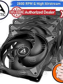 [CoolBlasterThai] ARCTIC P14 Max Black 2800 RPM (size 140 mm.) X5 Value Pack PC Fan Case ประกัน 6 ปี
