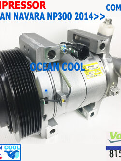 คอมเพรสเซอร์ นิสสัน นาวาร่า NP300 2014 - ปัจจุบัน COM0095 Compressor Nissan Navara NP300 นิสสัน บิ๊กเอ็ม ฟรอนเทีย นาวาร่า เอ็นพี300 ฟรอนเทียร์ Valeo 815480