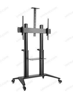 KRATOS-120B (Matte Black) ขาตั้งทีวี,จอ interactive,touch screen ขนาด 70"-120" ระดับ Premium ปรับความสูงได้ 1.25-1.60 เมตร, Max VESA 1000x600 mm., Weight Capacity 140 Kg.