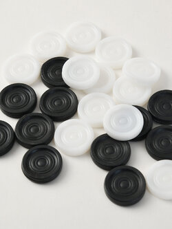 ตัวหมากฮอสพลาสติกPP (30ตัว)