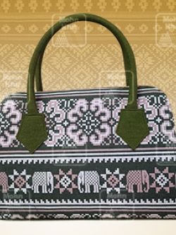 กระเป๋าผ้าขิด กระเป๋าถือ กระเป๋าหิ้ว 11x32x32 Cm