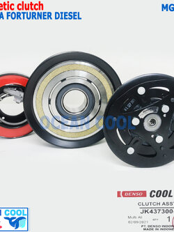 คลัชคอมแอร์ ฟอร์จูนเนอร์ ดีโฟร์ดี 3.0 อินโนวา ดีเซล 2.5 ปี 2005 - 2014 MGC0023 COOL GEAR รหัส JK437300-137 Compressor Clutch Coil DENSO Toyota fortuner D4D 3.0 Innova diesel 2.5 คลัทช์คอม มูเล่คลัช หน้าคลัชคอมแอร์ โตโยต้า ฟอจูนเนอร์ 10s17c