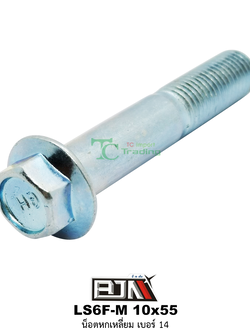 LS6F-M 10x55 น็อตหกเหลี่ยมเบอร์ 14 ( 1 ถุงมี 20 ตัว )