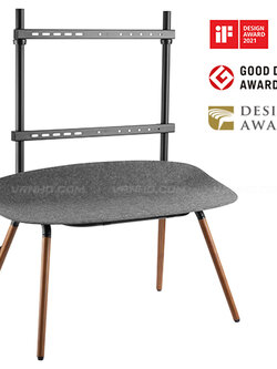 ARTTV70 ขาตั้งทีวี 55”- 70” แบบสตูดิโอ ดีไซน์ พร้อมชั้นวางหนังสือ, รีโมท และอื่นๆ Max VESA 600x400 mm., weight capacity 40 Kg.