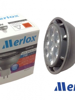 หลอด LED MR16 DC DIMMABLE 12V 7W 3000K SPOT 24° GU5.3 MERLOX