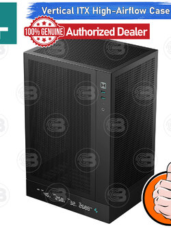 [CoolBlasterThai] DEEPCOOL CH170 Digital Vertical ITX High-Airflow PC Case Black ประกัน 1 ปี