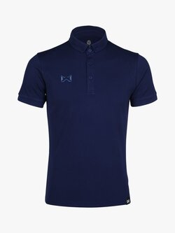 POLO SPORT WARRIX WA-PLA024 BUBBLE เสื้อโปโลสปอร์ต เสื้อคอกปก สีกรมท่า