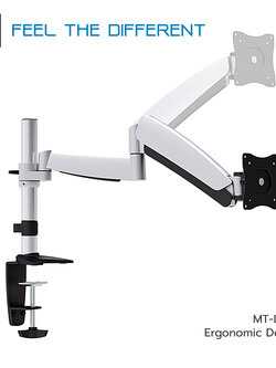 Metalnic MT-D400 ขาตั้งจอคอม ขายึดจอคอม แบบ Gas Spring structure สำหรับจอขนาด 13-27 นิ้ว, Max VESA 100x100mm., weight capacity 9 Kg.