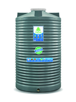 ถังเก็บน้ำ กรีนทรี GTGY สีเทาเรียบ+ลูกลอย