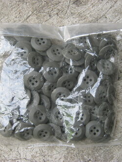 กระดุม สีขี้ม้า เสื้อทหาร สำหรับซ่อม