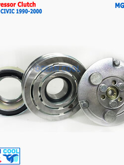 คลัชคอมแอร์ ฮอนด้า ซีวิค 1990 - 2000 ซิตี้'96 , ซีอาร์วี'96 MGC0126 AC Compressor Clutch for Honda Civic 1992-2000 EG, EK ร่องซี่ 4PK หน้าคลัช คอมแอร์ ชุดคลัช มู่เล่คลัช