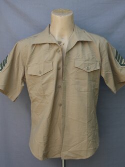 เสื้อทหารสหรัฐ สีกากี USMC