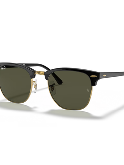 แว่นกันแดด Ray-Ban RB3016 W0365 Clubmaster Black/Gold G-15 S.51
