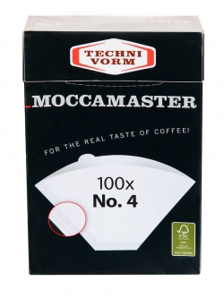 Moccamaster Filter Paper No. 4 (สีขาว)