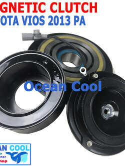 คลัชคอมแอร์ โตโยต้า วีออส 2013 - 2015 PA MGC0051 Magnetic Clutch toyota vios ชุดหน้าคลัชคอมแอร์ สำหรับคอม 10PA อะไหล่ แอร์ รถยนต์ ลูกปืนมู่เล่ NSK แท้