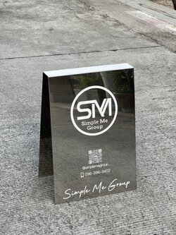 ป้ายสแตนเลสตั้งพื้น